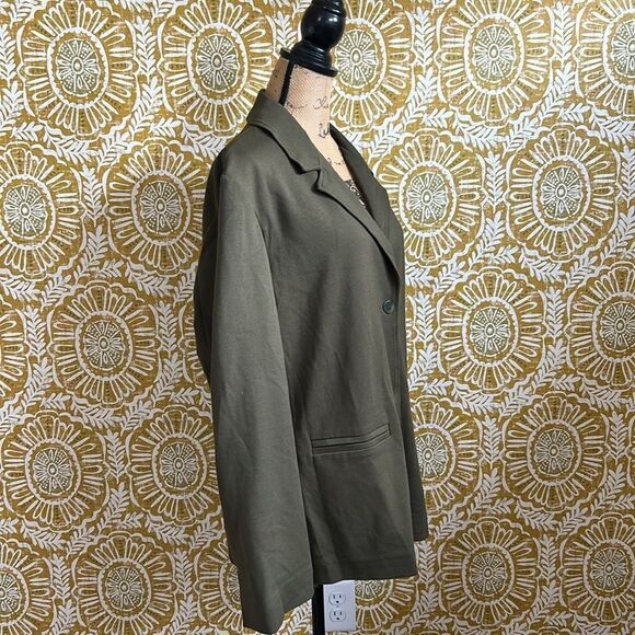 NWT MaxMara Leisure Cluny Viscose Jersey Blazer in Olive Green $425 size XXL - Picture 10 of 14